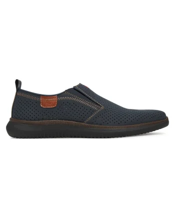 Pantofi barbati,  piele naturala, culoare albastra