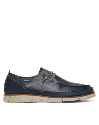 Pantofi barbati,  piele naturala, albastru, elegant, confortabil