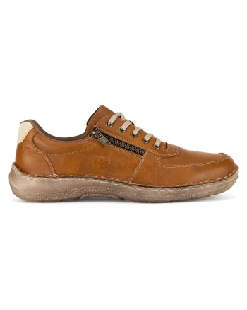 Pantofi barbati,  semi-inalti, confortabili, maro, material sintetic