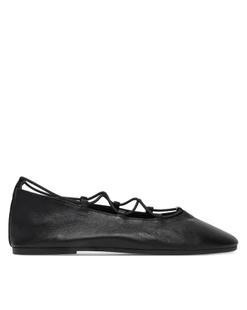 Balerini,  Piele naturala, Negru,