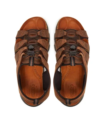 Sandale barbat,  piele naturala, maro