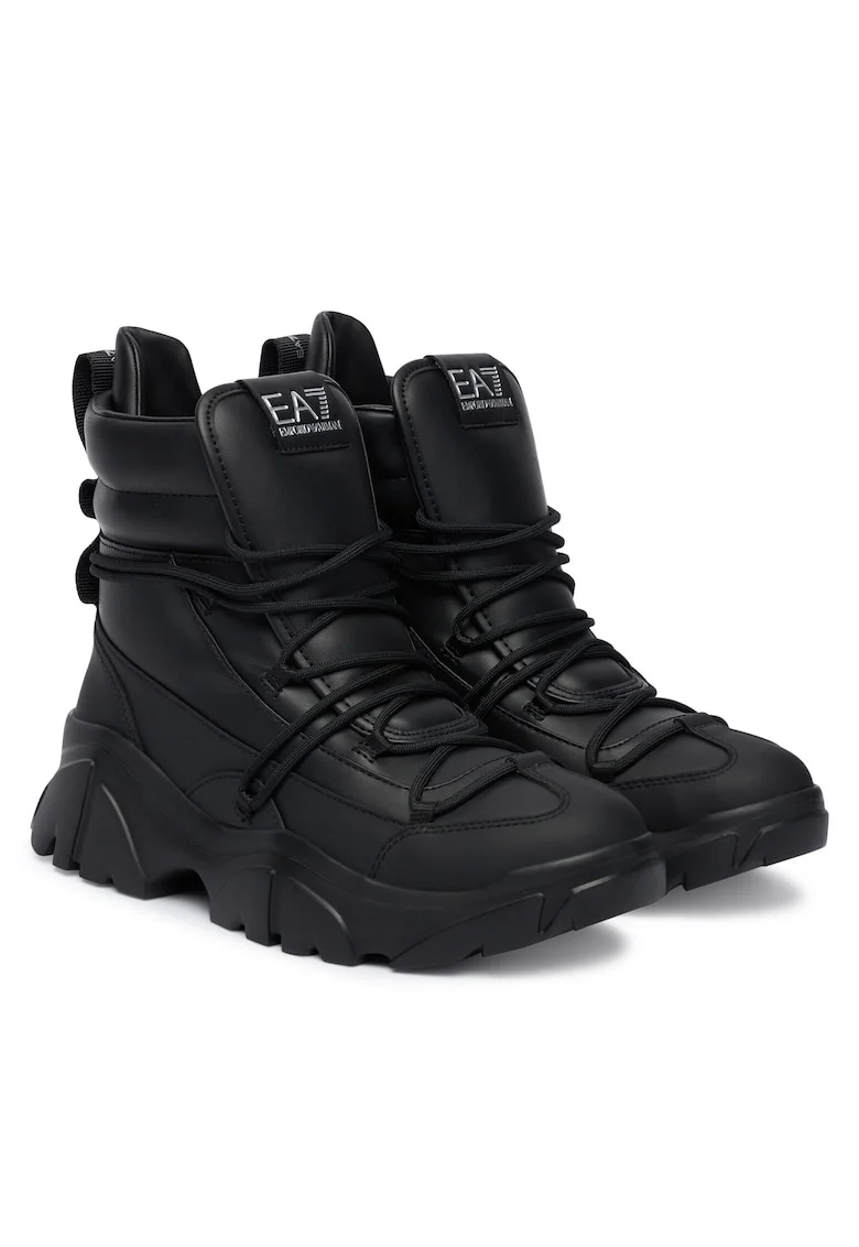 Ghete dama,  piele ecologica, negru, stil elegant,