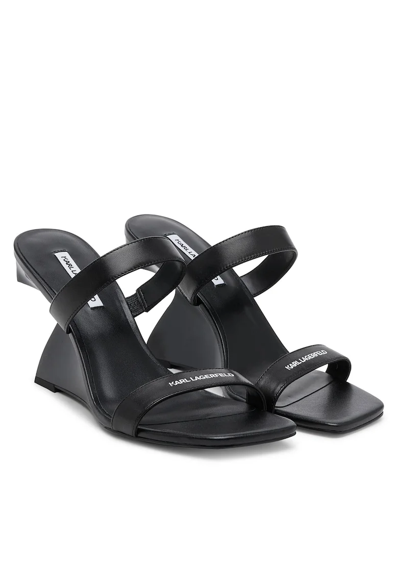 Sandale dama,  piele naturala, negru,