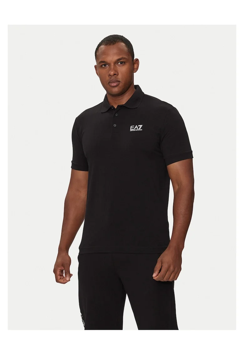 Tricou barbati,  negru, 95% bumbac, 5% elastan,