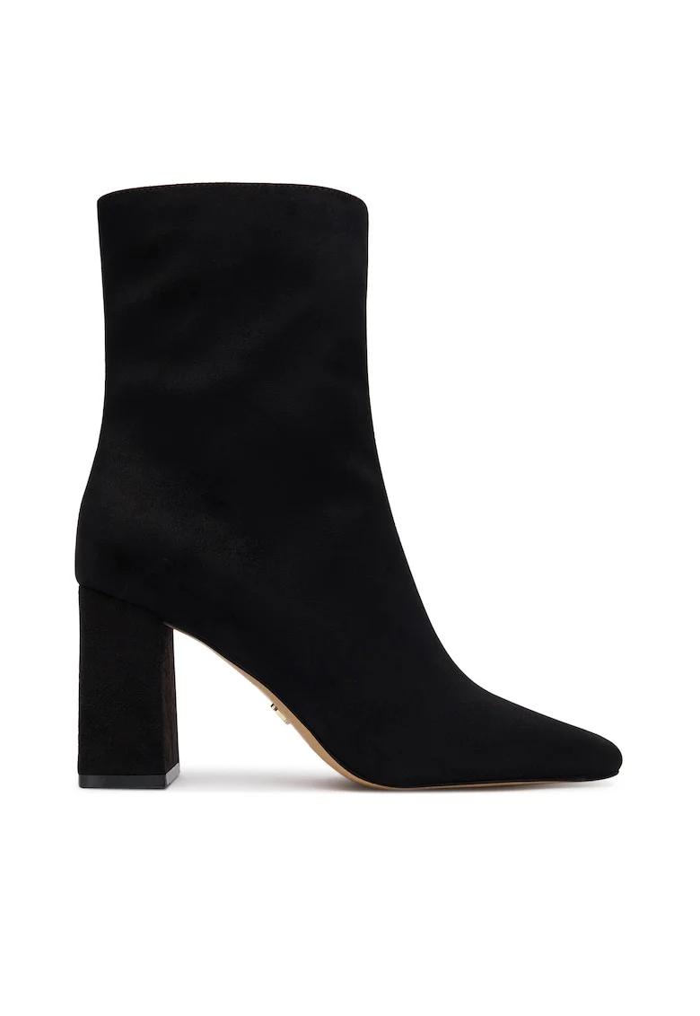 Botine femeie,  material textil, negru,