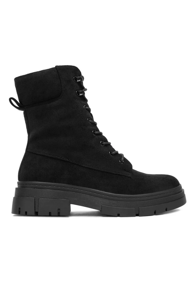 Pantofi femeie,  material textil, negru,