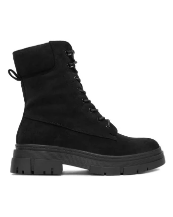 Pantofi femeie,  material textil, negru,