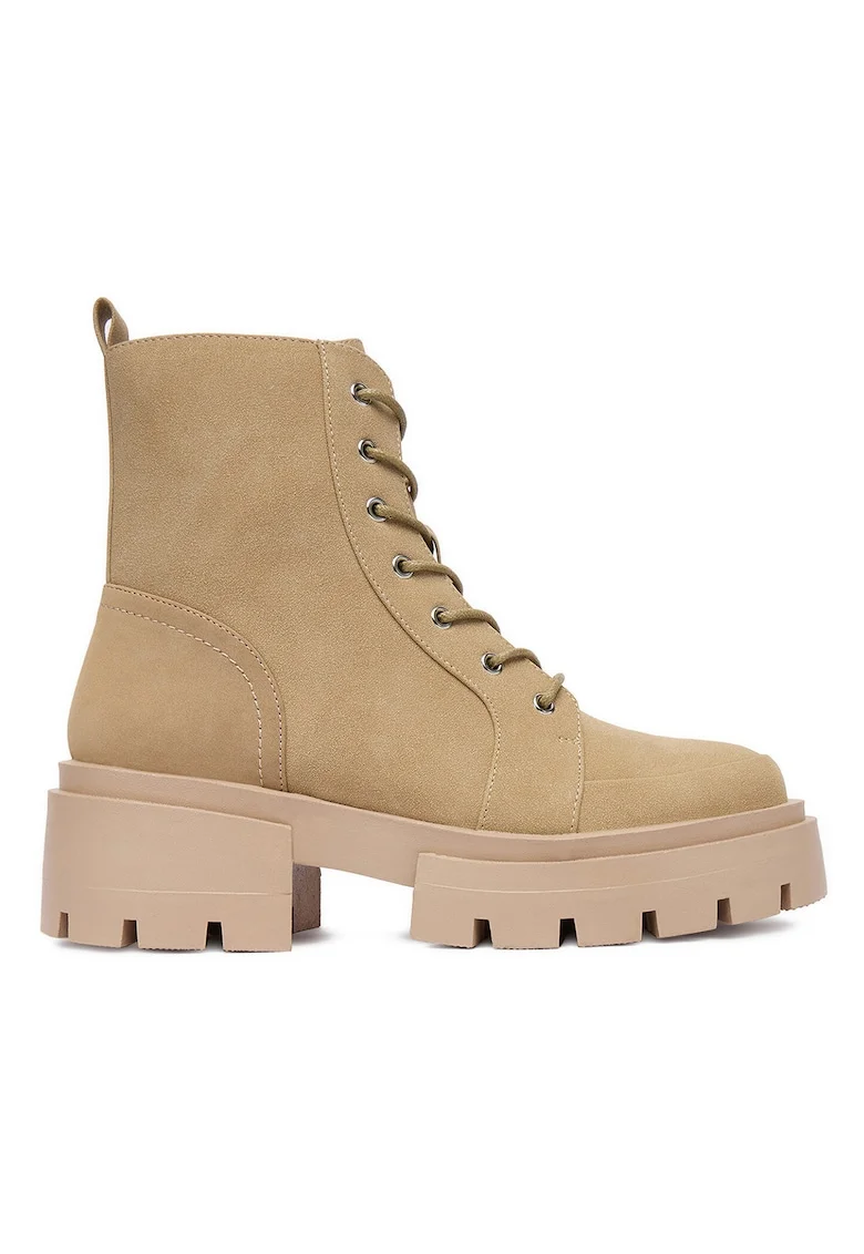 Pantofi dama,  material textil, bej,