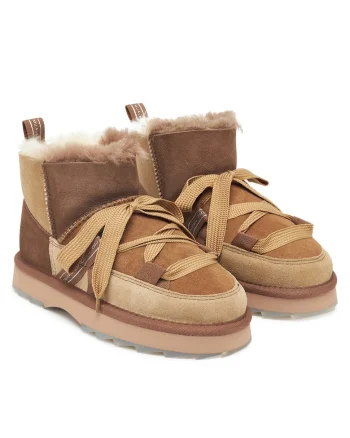 Cizme dama,  piele naturala, maro, impermeabile, talpa groasa,