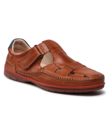 Sandale barbat,  piele naturala, maro,