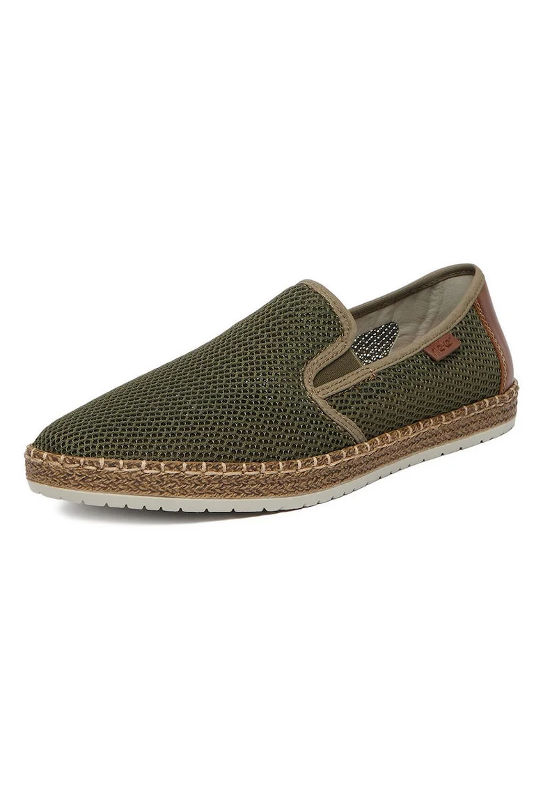 Pantofi barbati,  material textil, confortabili, verde