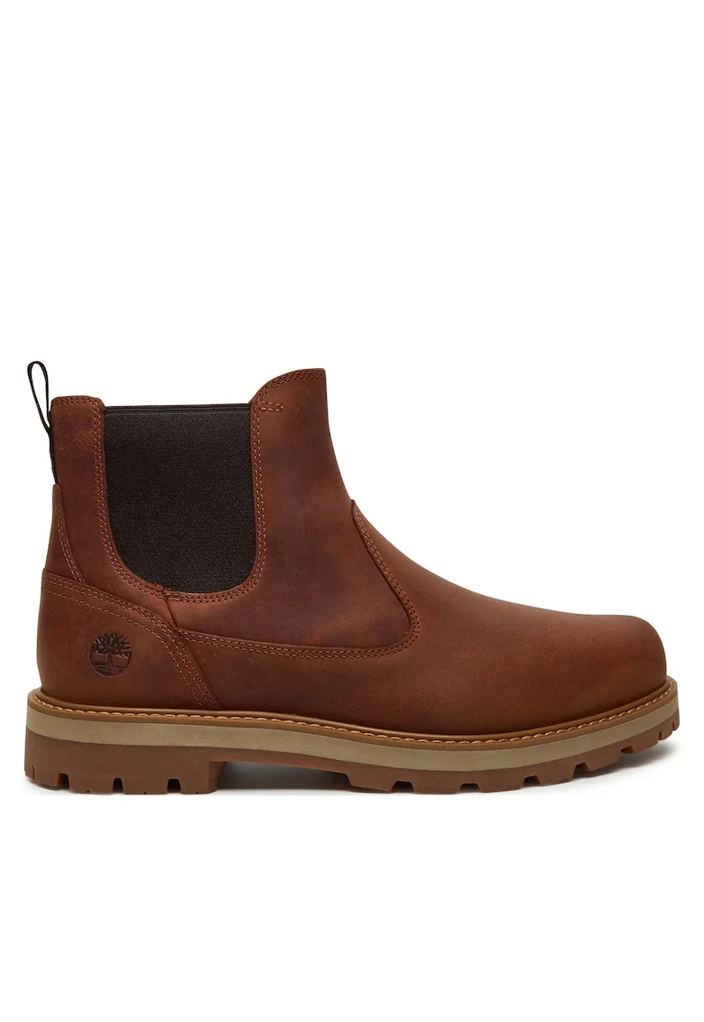 Ghete de barbati,  piele naturala, maro