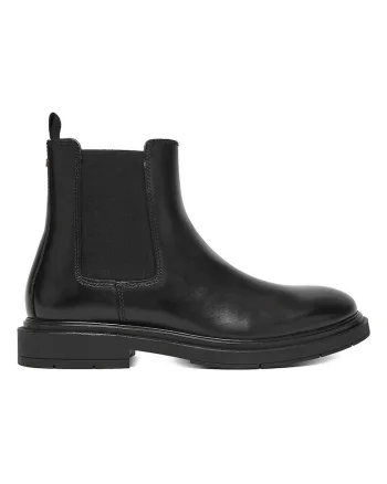 Ghete barbati,  piele naturala, negru