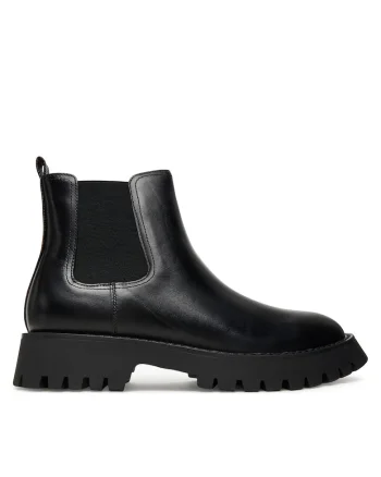 Ghete barbati,  piele naturala, negru