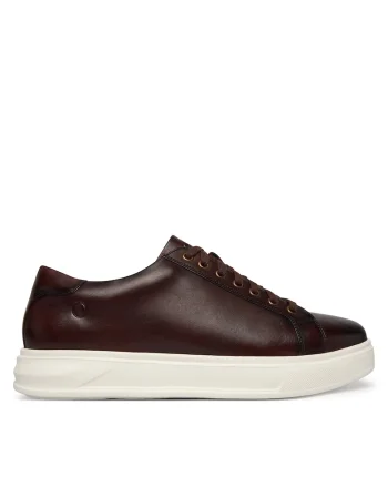 Tenisi barbati,  piele naturala, culoare maro