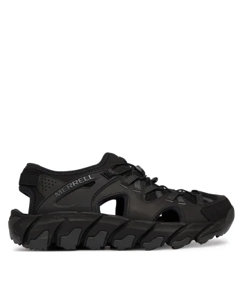 Sandale barbati,  material piele naturala, negru