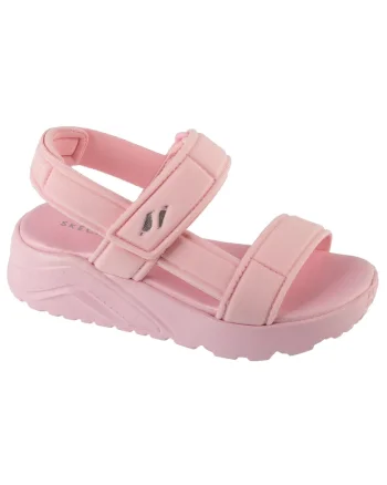 Sandale din material textil cu velcro Uno Lite, Roz