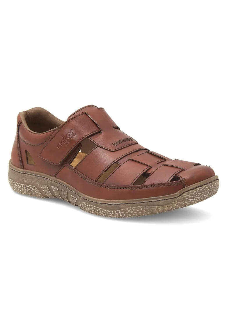 Sandale barbat,  piele naturala, maro, 43 EU,
