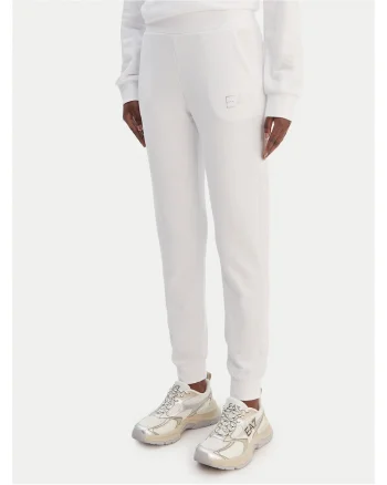 Pantaloni dama,  bumbac organic, alb