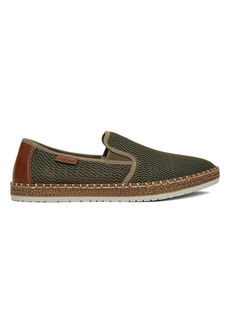 Pantofi barbati,  textil, verde,