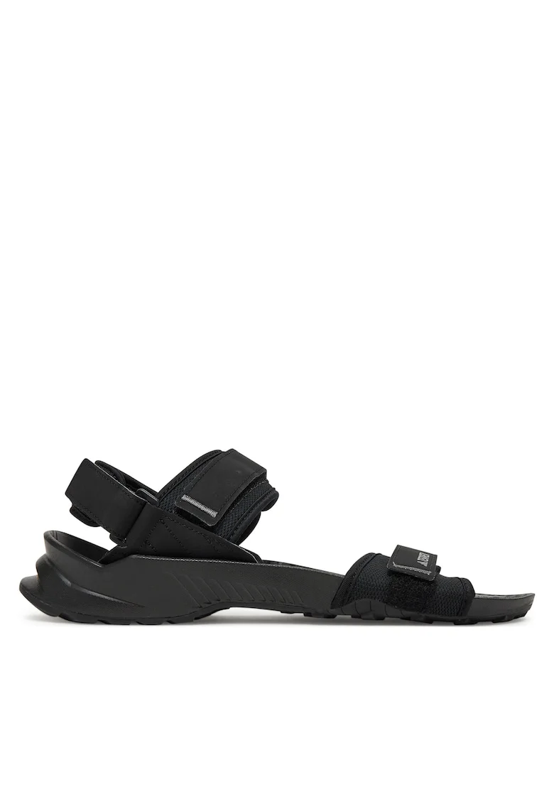 Sandale barbat,  material textil, negru, 48.5 EU,