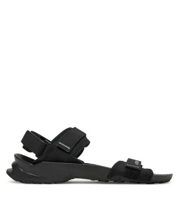 Sandale barbat,  material textil, negru, 48.5 EU,