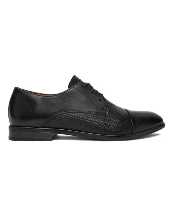 Pantofi negru din piele naturala, Negru