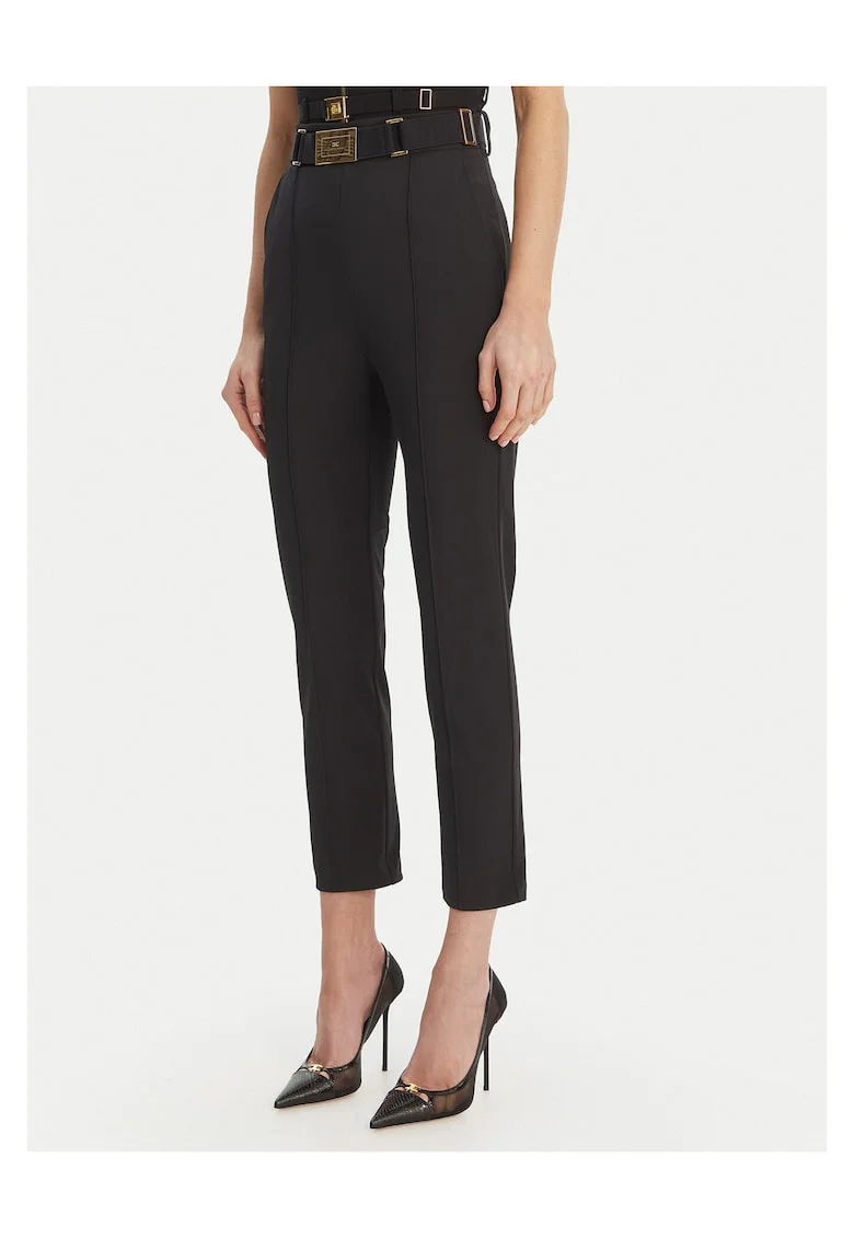 Pantaloni dama,  poliamida, negru