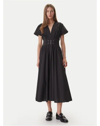 Rochie casual,  bumbac, negru