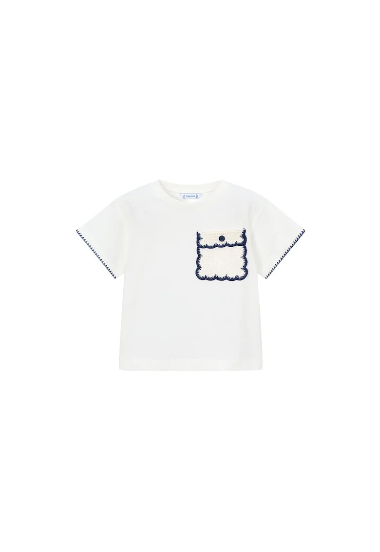 Tricou copii,  bumbac, ecru, 92% bumbac