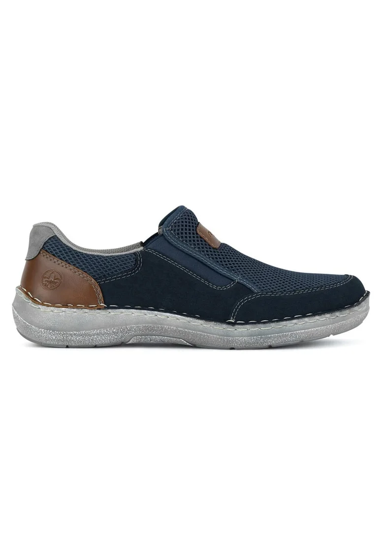 Pantofi barbati,  semi-inalti, albastru, material textil