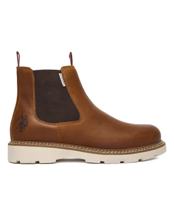 Ghete de barbati,  piele naturala, maro