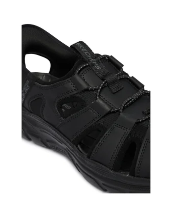 Sandale barbat,  piele naturala, negru,
