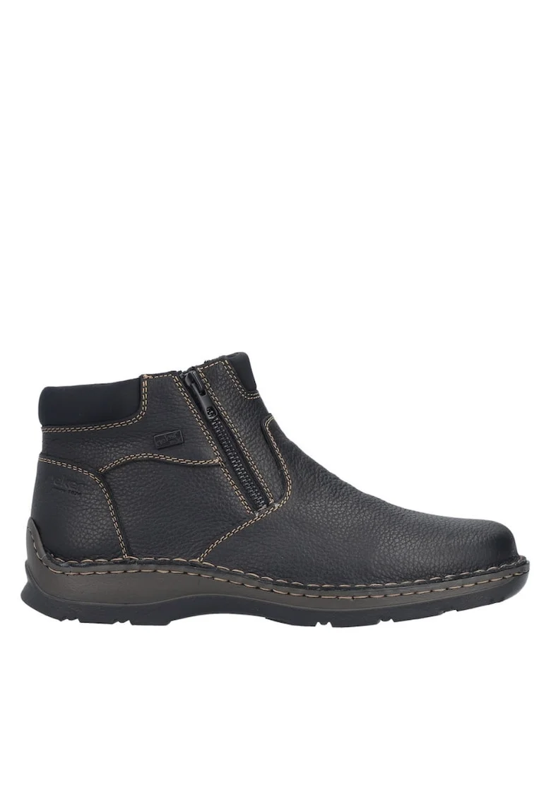 Ghete casual, barbati,  05362-00 negru, piele naturala