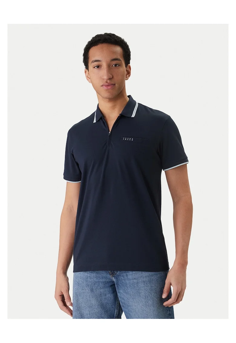 Tricou barbati,  bumbac poliester, albastru, Albastru