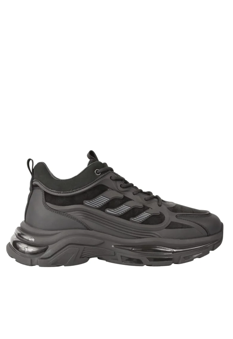 Pantofi sport, barbati,  WG50034B negru, textil, Negru