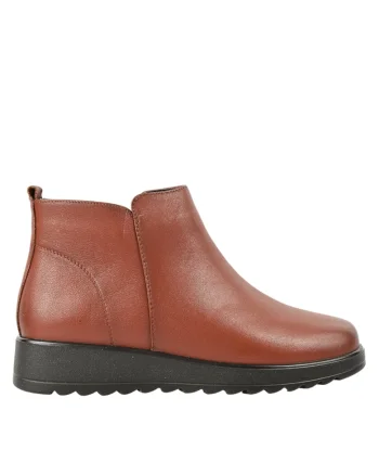 Ghete casual, dama,  3738, maro, piele naturala, Maro