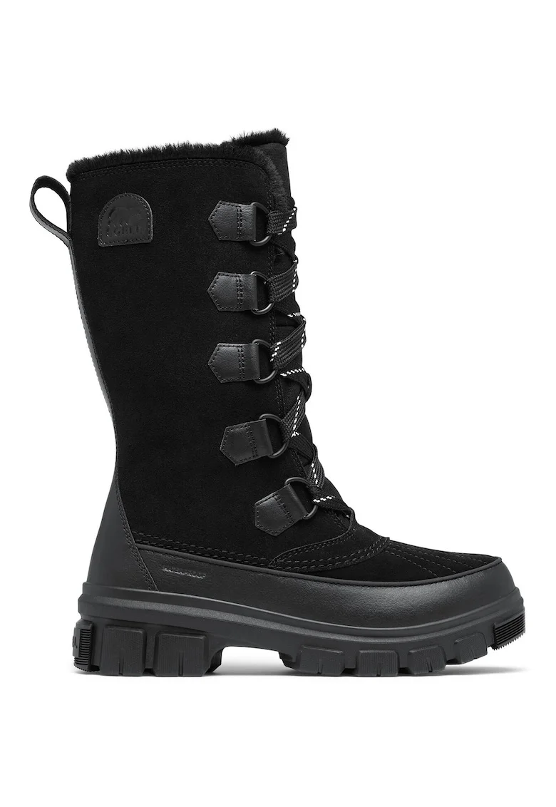 Cizme de iarna dama  2106691010, Piele naturala, Negru