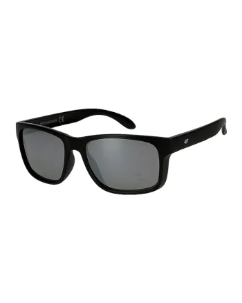 Ochelari de soare  unisex, cu lentile oglinda, negri, marime universala