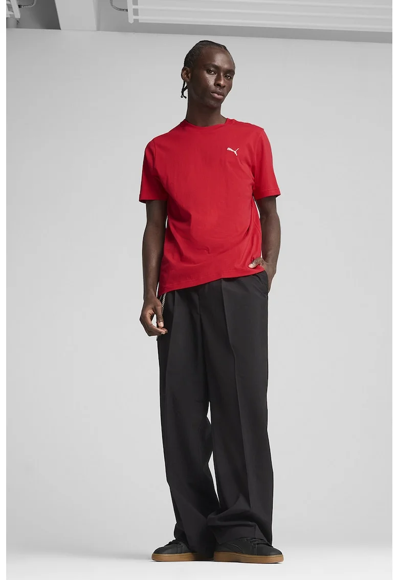 Tricou din bumbac cu broderie logo ESS, Rosu vermillion