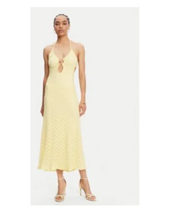 Rochie  galben, 45% poliamida, 56158, Galben