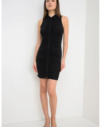 Rochie scurta cambrata, Negru