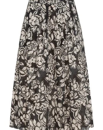 Fusta  model OLSEN-16001506 80000, 100% bumbac, negru,
