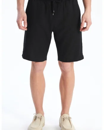 Pantaloni scurti cu snur, Negru