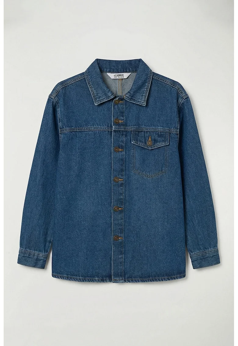 Camasa regular fit din denim, Albastru inchis