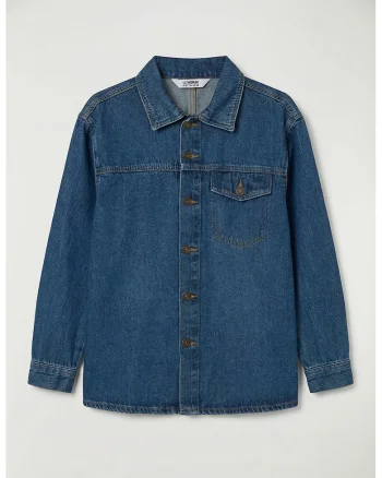 Camasa regular fit din denim, Albastru inchis