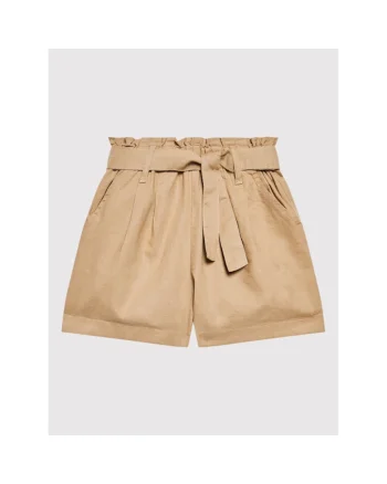Pantaloni scurti fete,  300131237, In/Bumbac, 120 CM, Bej