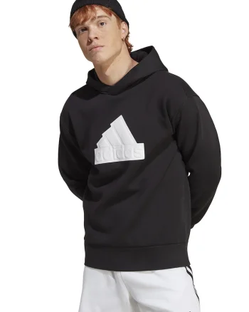 Hanorac regular fit cu logo, Alb/Negru