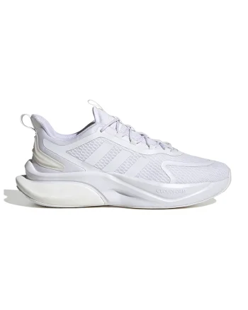 Pantofi sport cu insertii de plasa AlphaBounce+, Alb