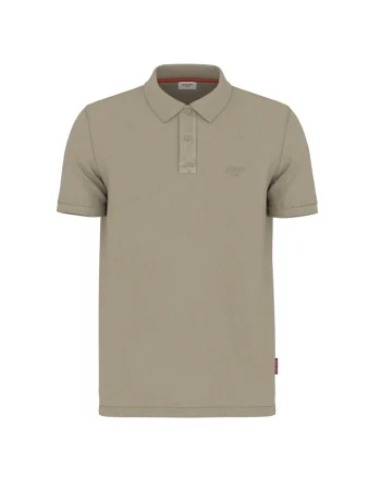 Tricou polo din amestec de bumbac organic, Maro